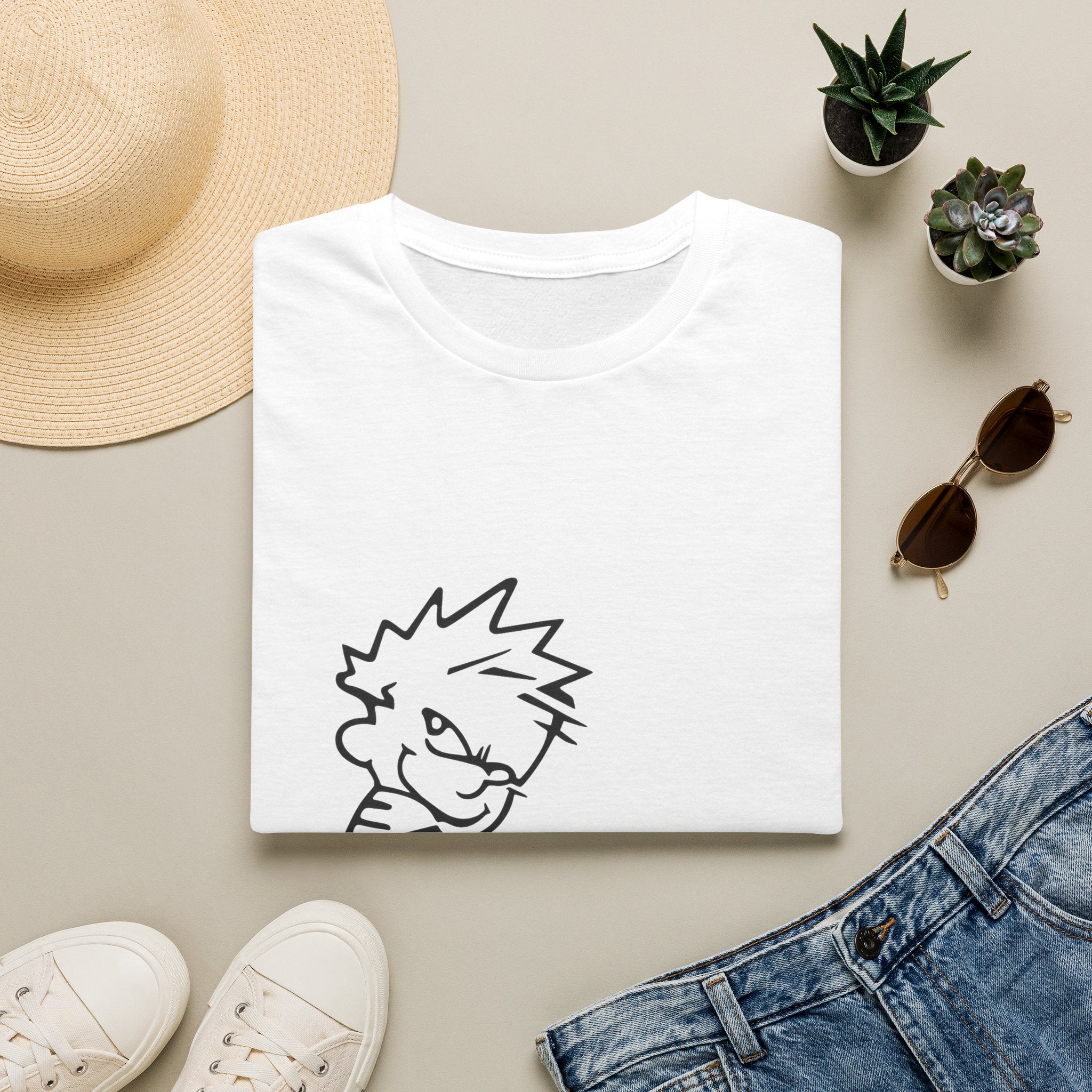 Political Humor T-Shirt — Cartoon Boy ‘Peeing on Liberals’ Graphic