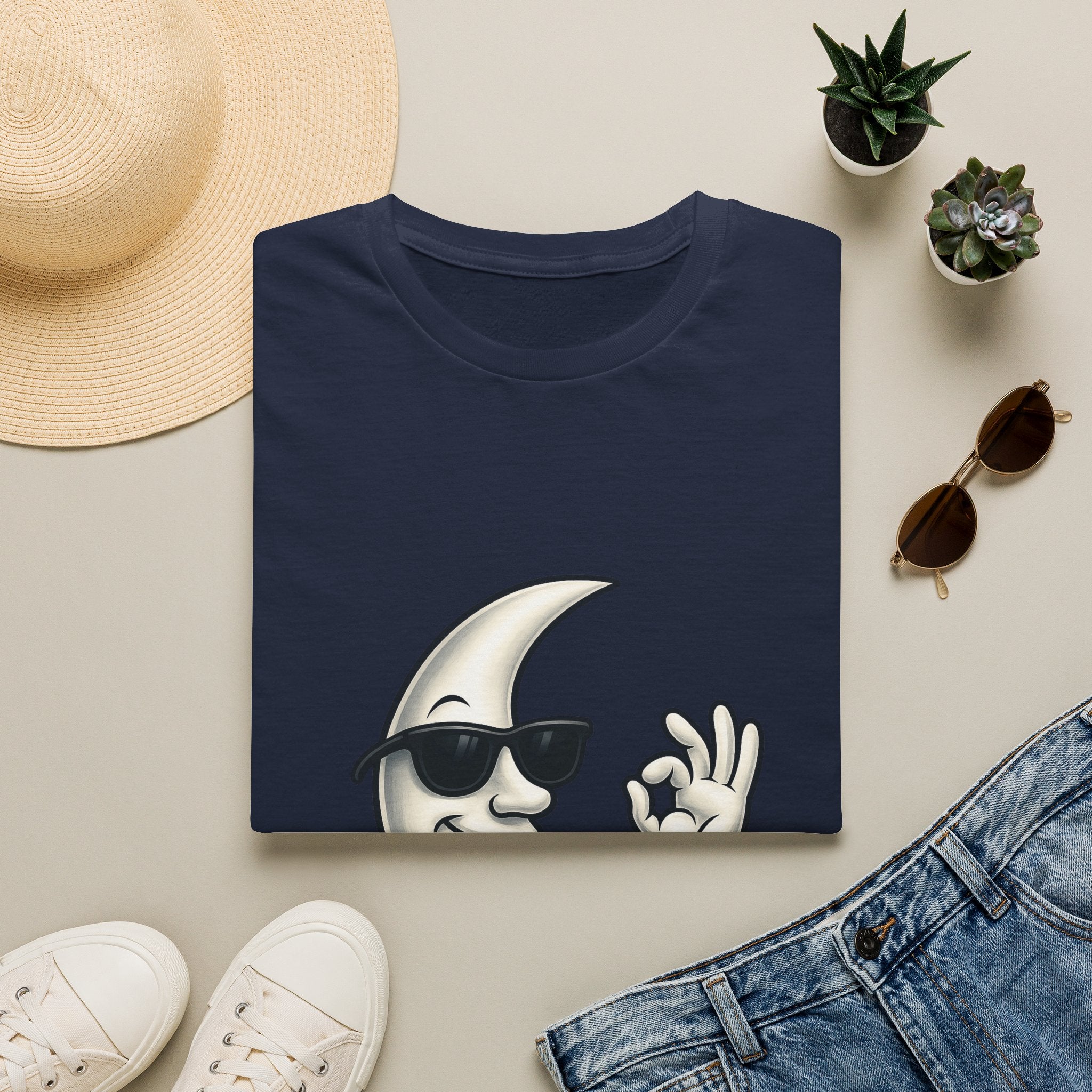 Cool Moon Graphic T-Shirt — Sunglasses Moon