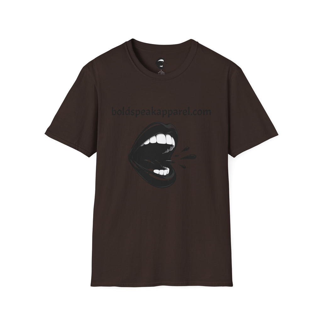 Graphic T-Shirt — 'boldspeakapparel.com' Screaming Mouth Design