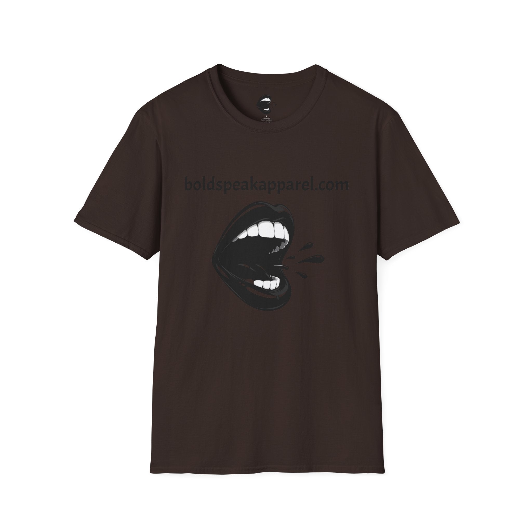 Graphic T-Shirt — 'boldspeakapparel.com' Screaming Mouth Design
