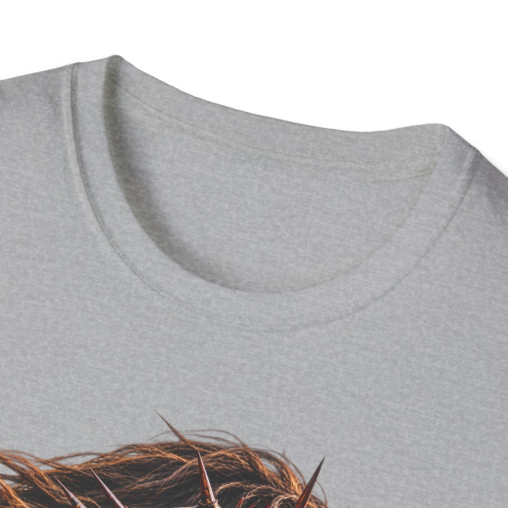 Jesus Portrait T-Shirt — Crown of Thorns Inspirational Christian Tee