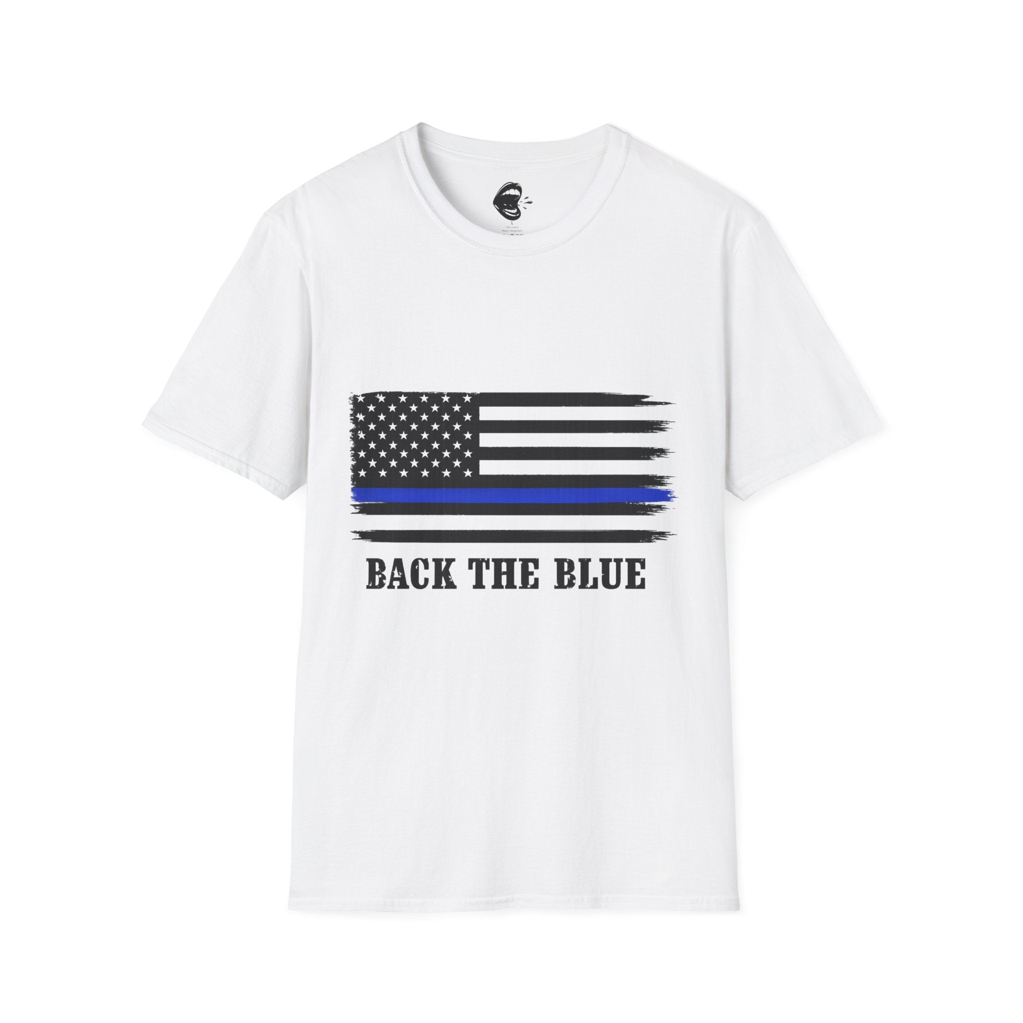 T-Shirt — Thin Blue Line American Flag "Back The Blue" Patrol Tee