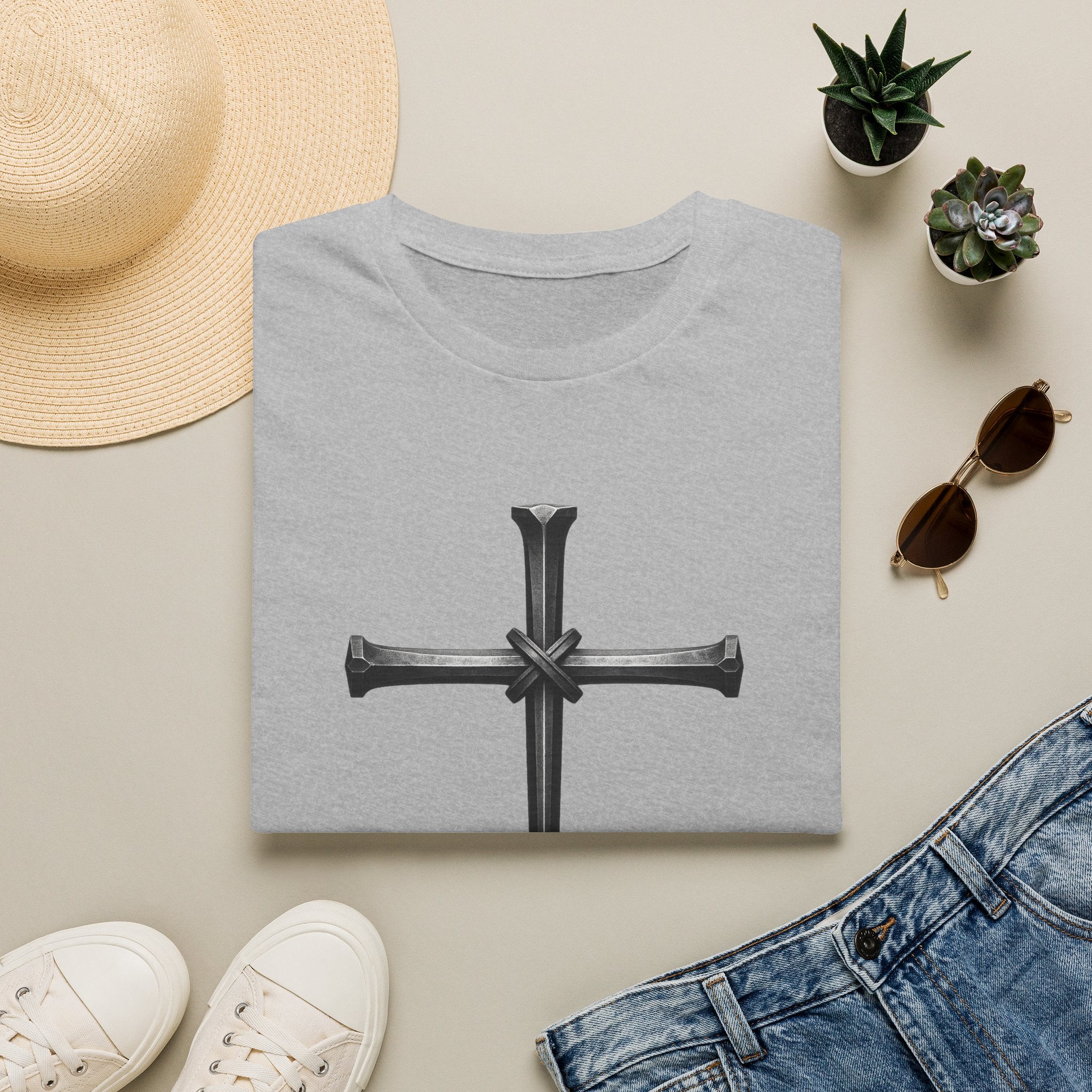 Nail Cross T-Shirt —  Cross Graphic Tee