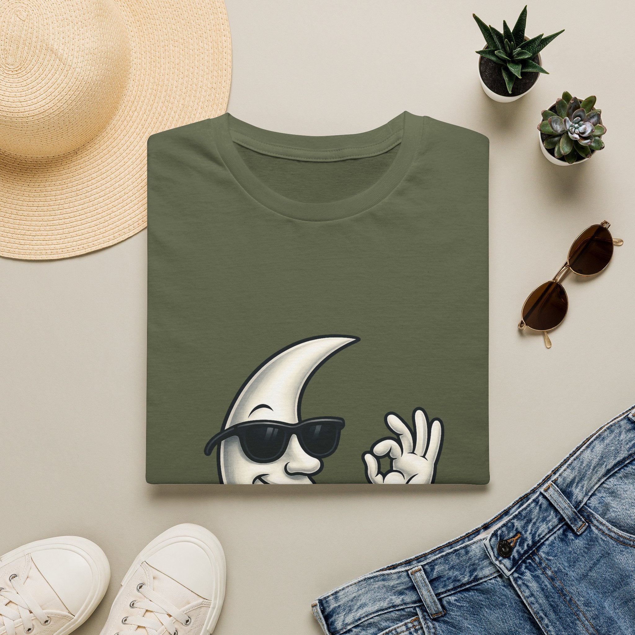 Cool Moon Graphic T-Shirt — Sunglasses Moon