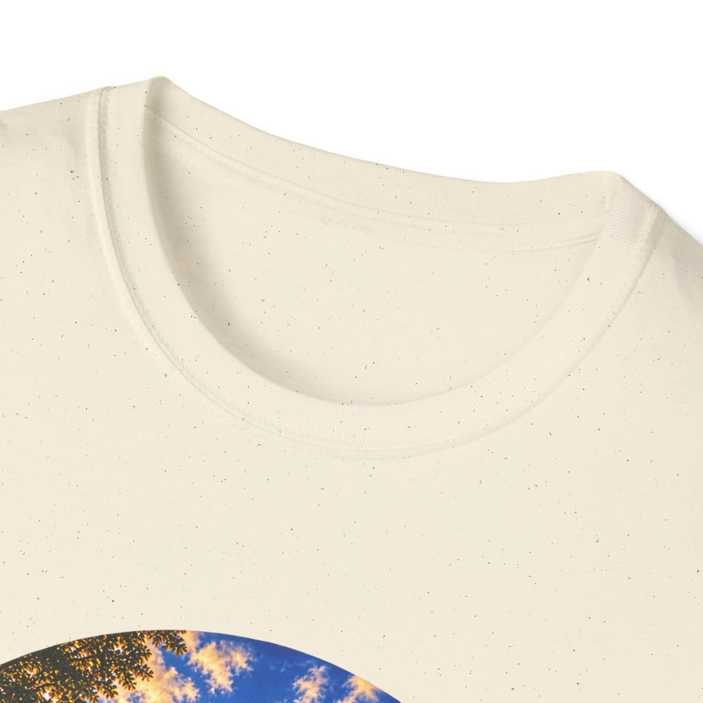 Patriotic Church Sunset T-Shirt — American Flag Chapel Scene