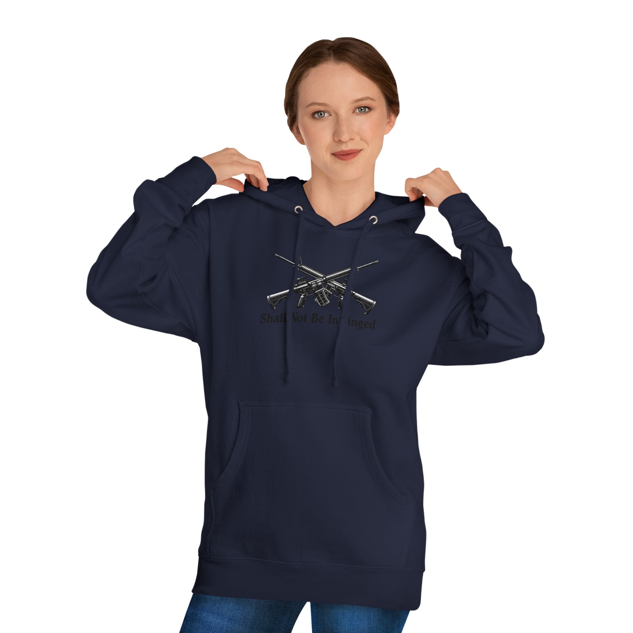 Don't Tread On Me Hoodie — "Shall Not Be Infringed" Rifle Graphic