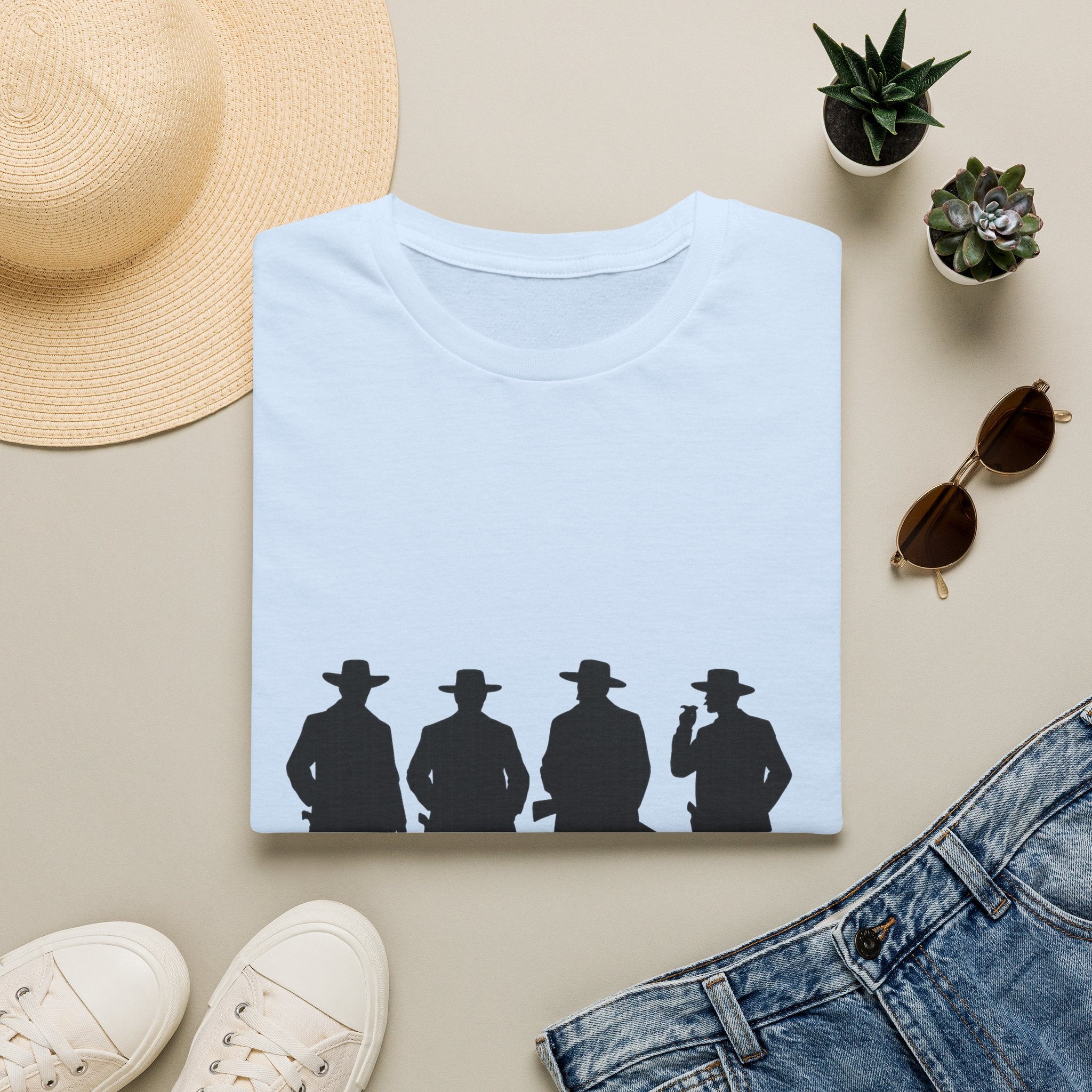Cowboy Silhouette T-Shirt — Western Outlaw Graphic Tee
