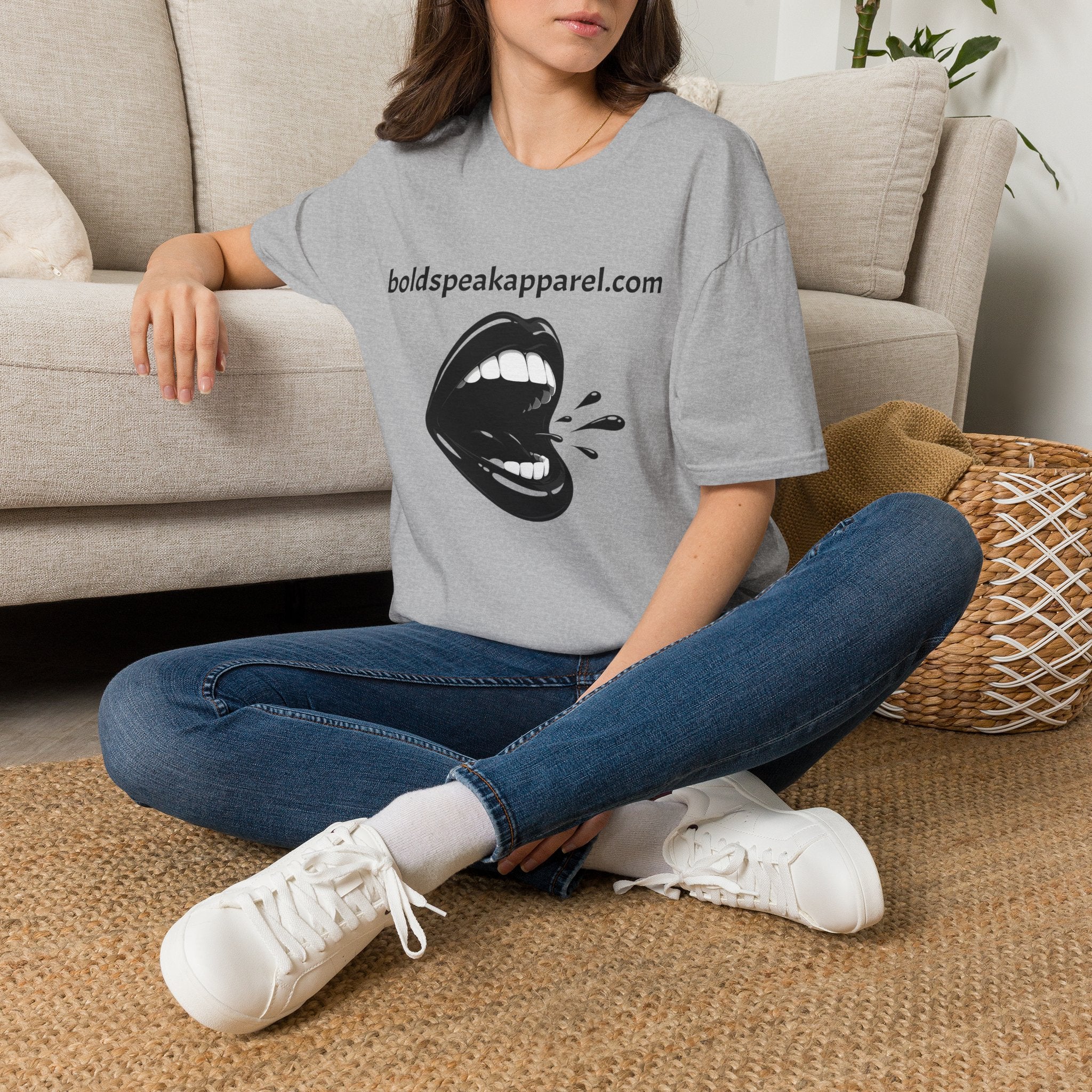 Graphic T-Shirt — 'boldspeakapparel.com' Screaming Mouth Design