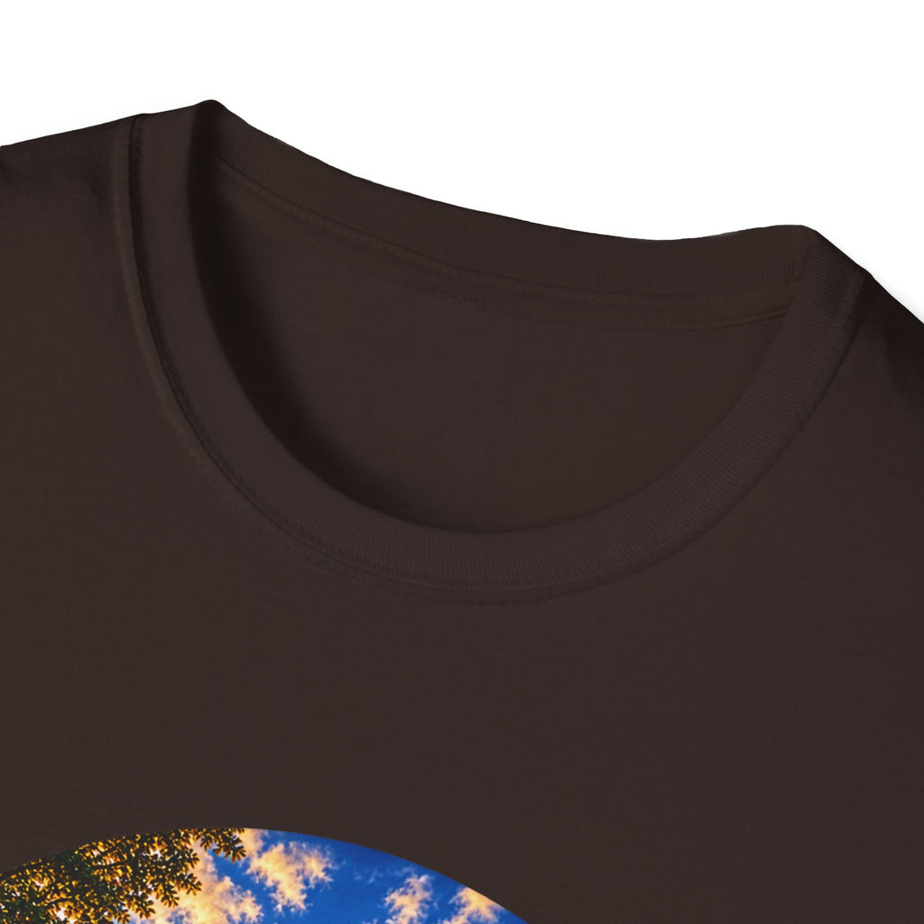 Patriotic Church Sunset T-Shirt — American Flag Chapel Scene