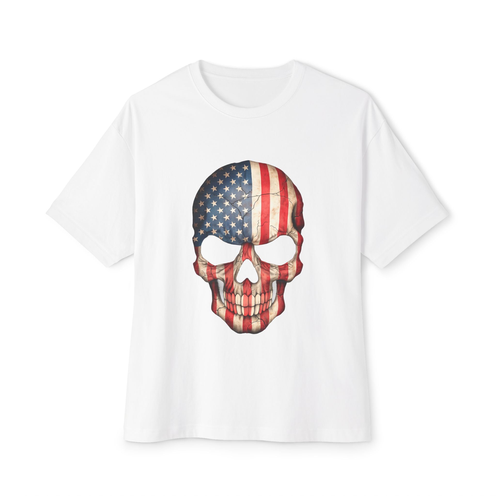 American Flag Skull Tee — Patriotic Graphic T-Shirt