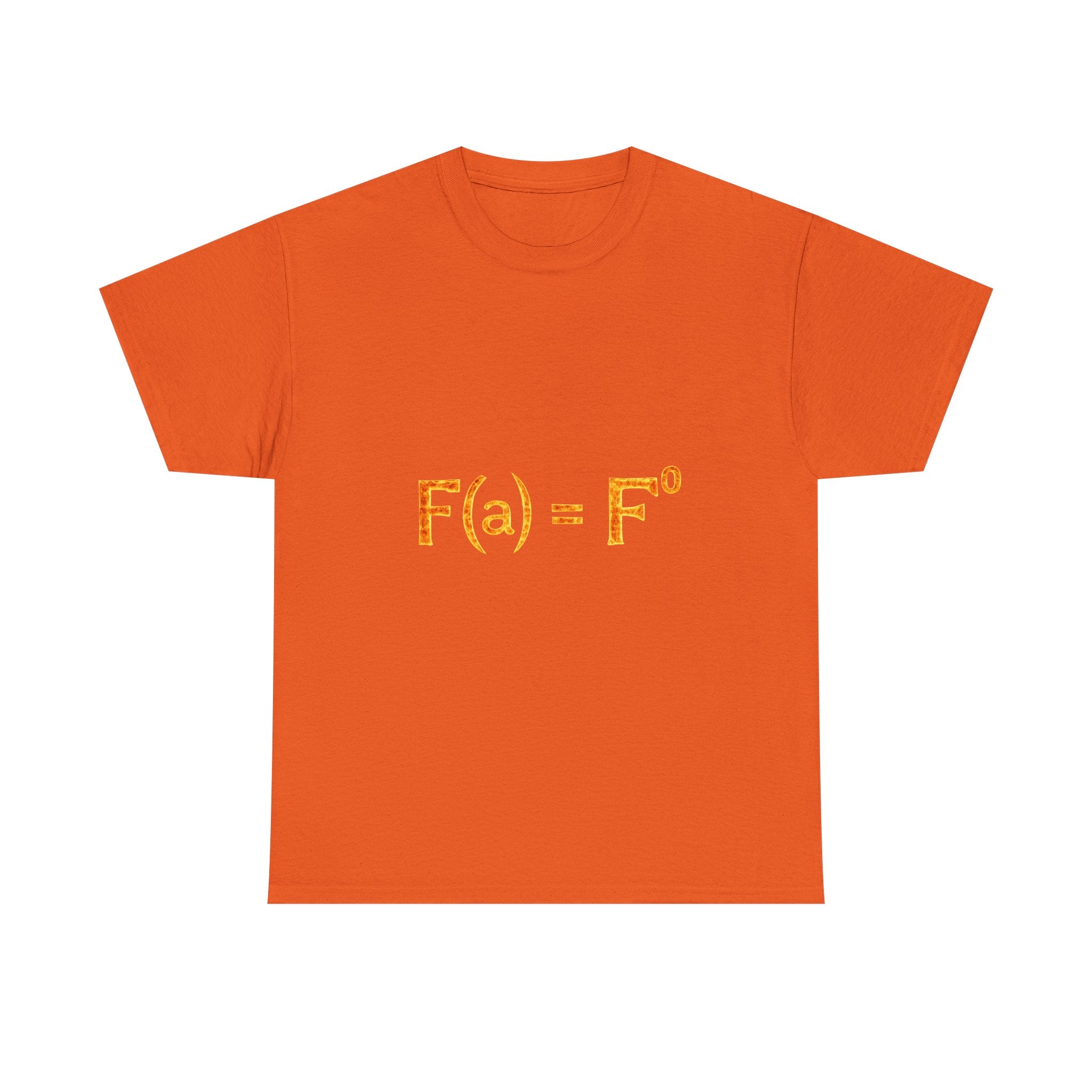 Math Humor T-Shirt — “F(a) = F” Funny Physics/Calculus Tee