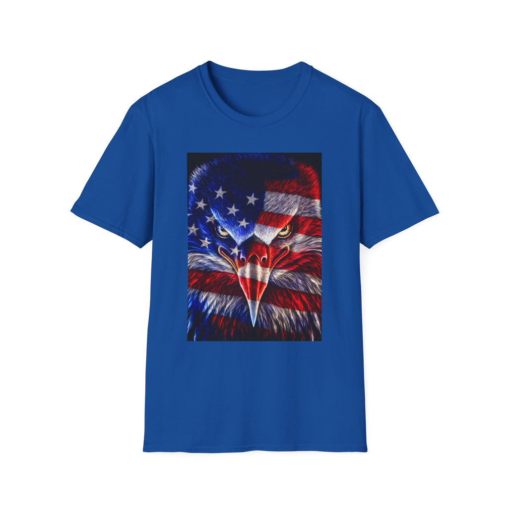 Patriotic Eagle T-Shirt — American Flag Bald Eagle Graphic Tee