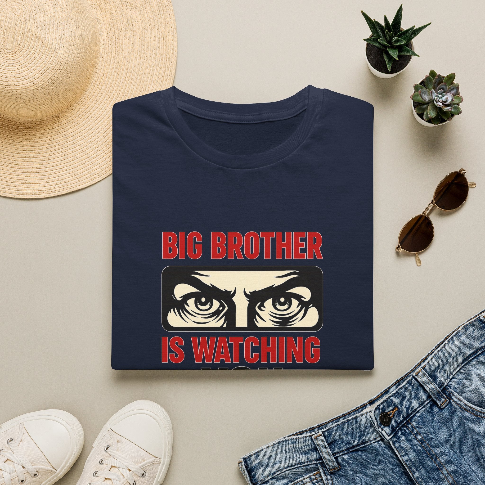 Big Brother Is Watching T-Shirt — Dystopian Surveillance Graphic Tee