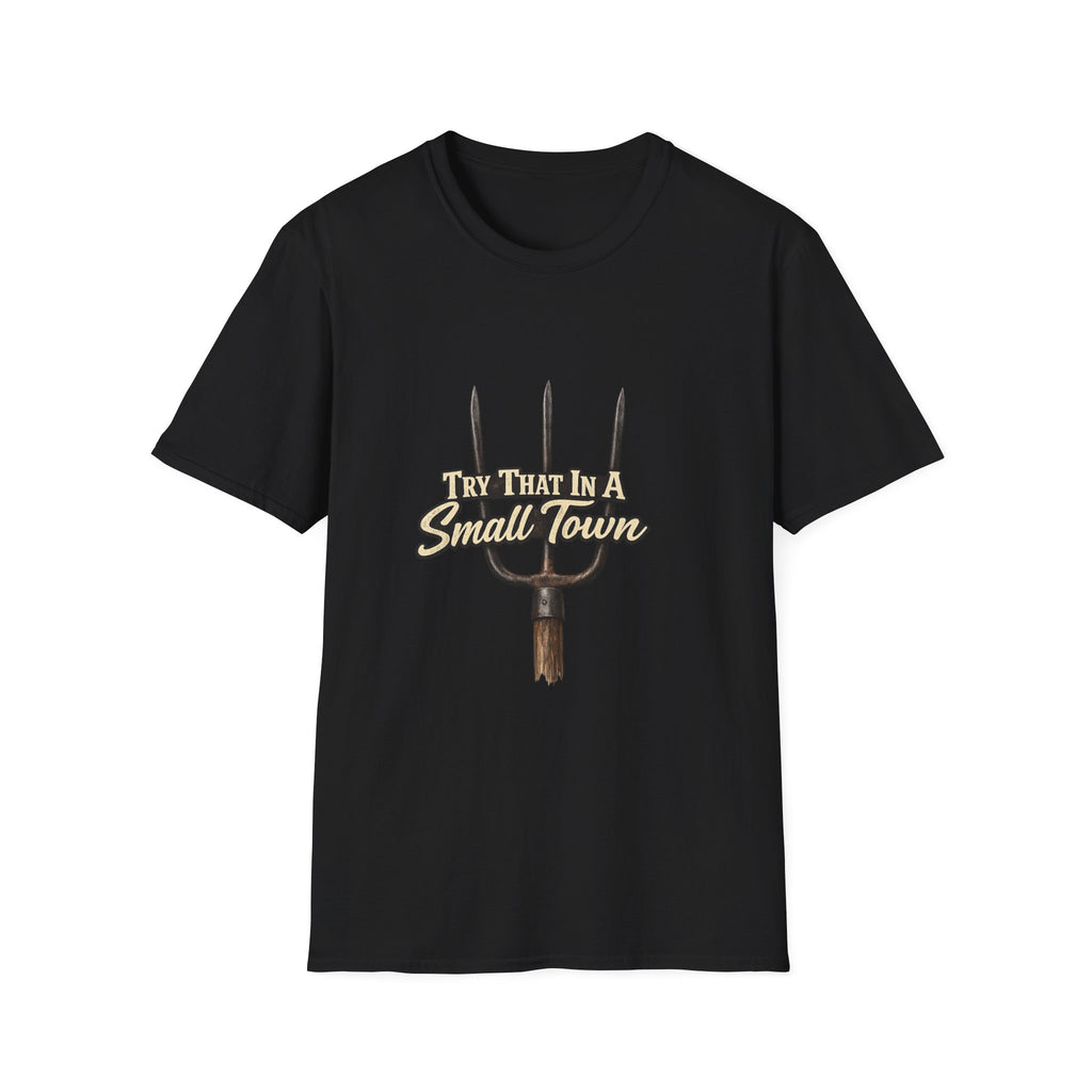 T‑Shirt — "Try That in a Small Town" Pitchfork Graphic Tee