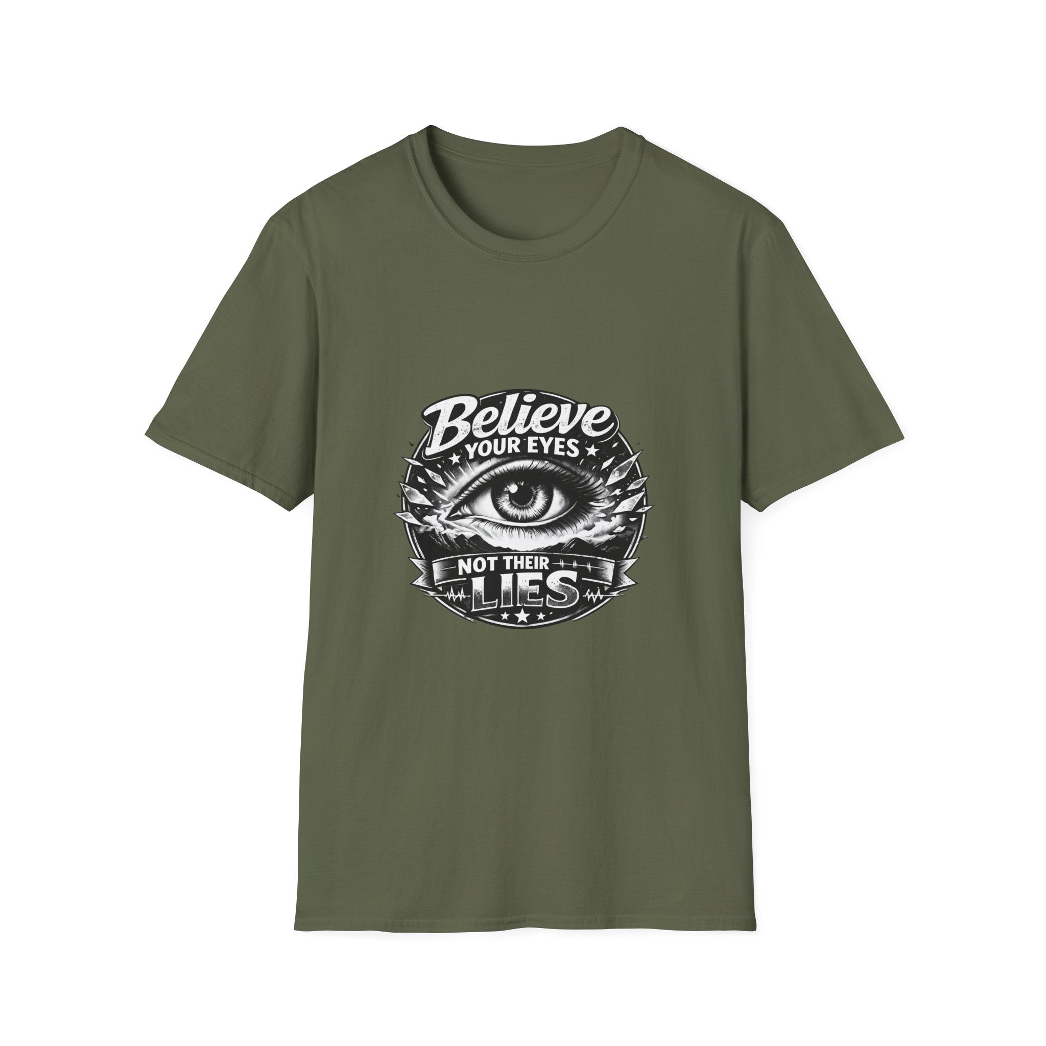 Believe Your Eyes T-Shirt — Vintage All-Seeing Eye Graphic Tee