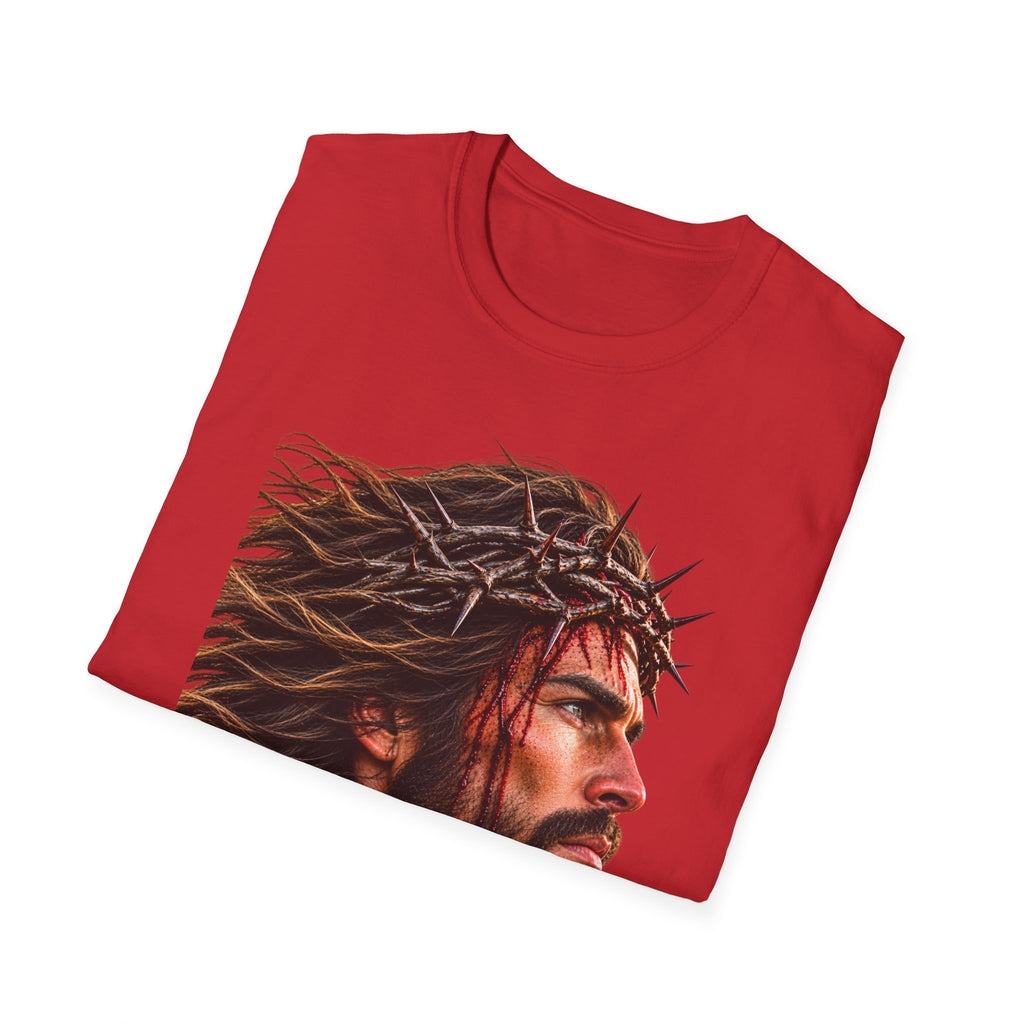 Jesus Portrait T-Shirt — Crown of Thorns Inspirational Christian Tee
