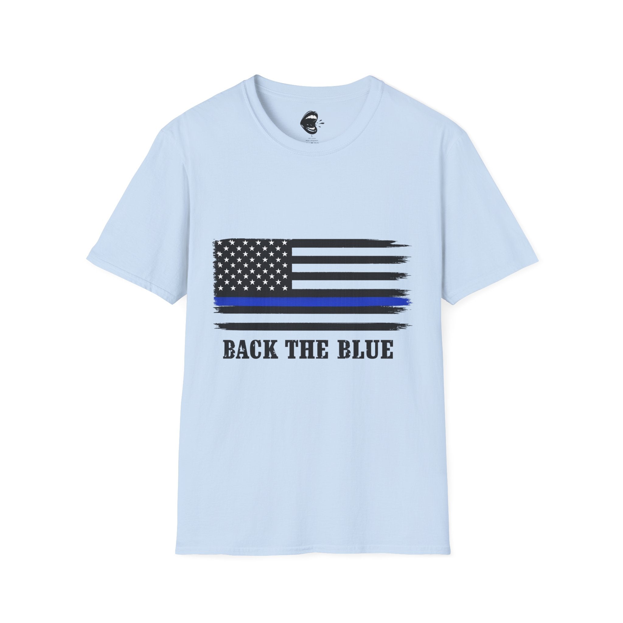 T-Shirt — Thin Blue Line American Flag "Back The Blue" Patrol Tee