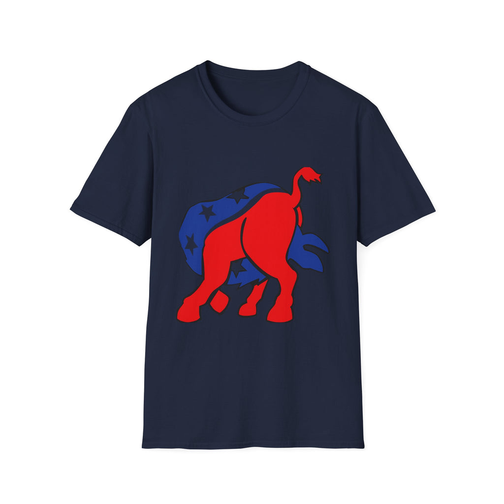 Elephant Political Graphic T-Shirt — Patriotic Red, White & Blue Design