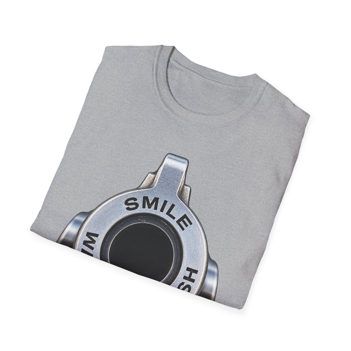 T-Shirt — 'Smile Wait For Flash' Camera Shutter Graphic