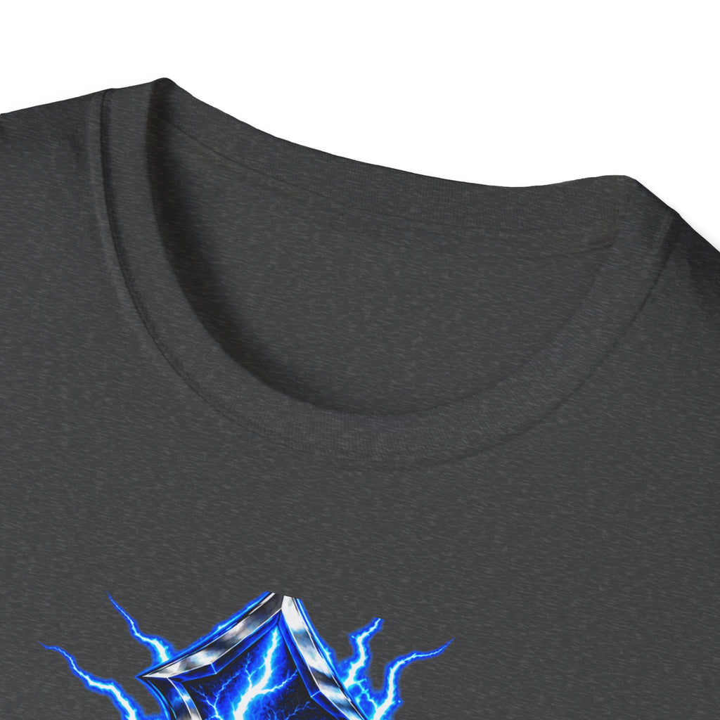 Electric Blue Cross T-Shirt – Lightning Church Graphic Tee