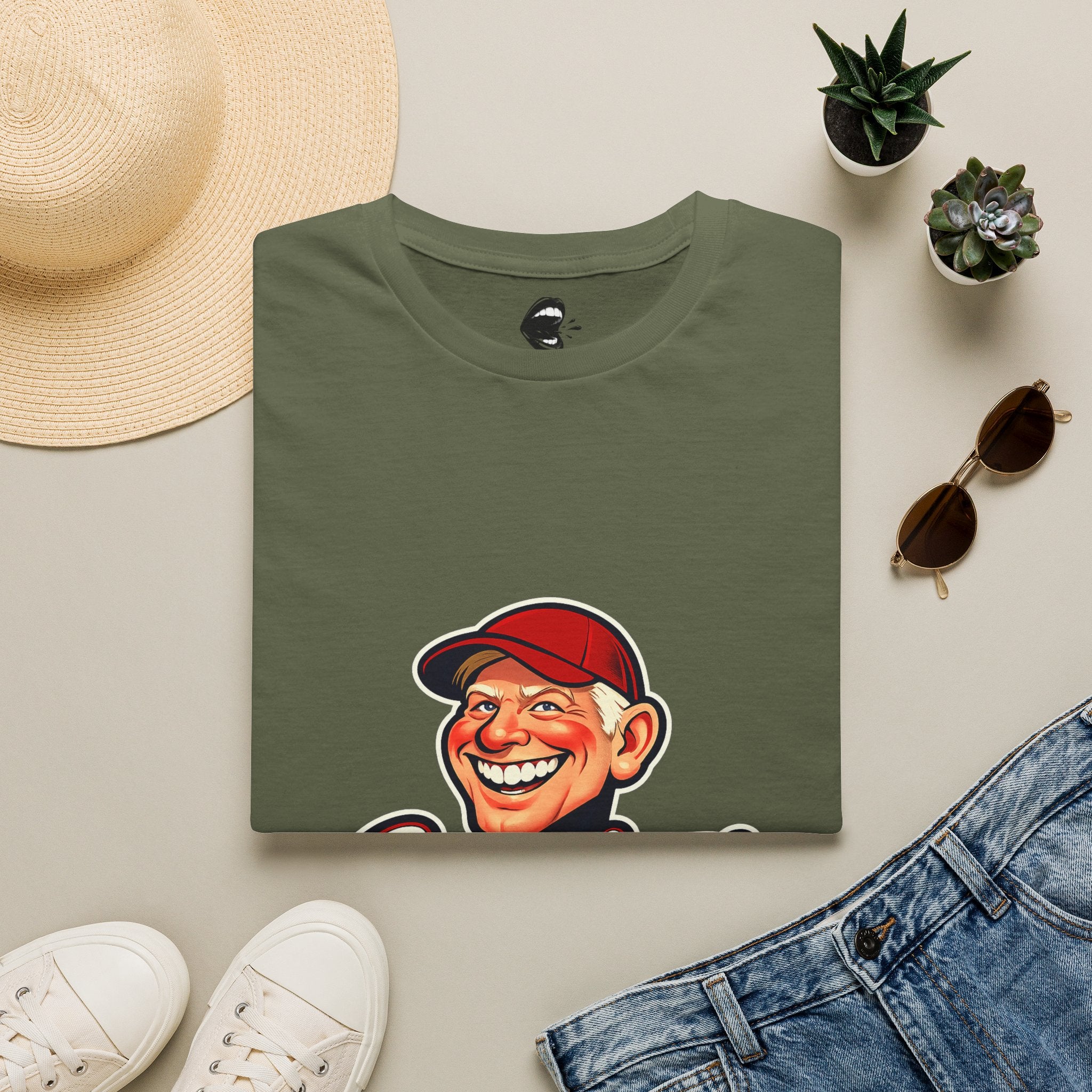 Caucasians Retro Mascot T-Shirt