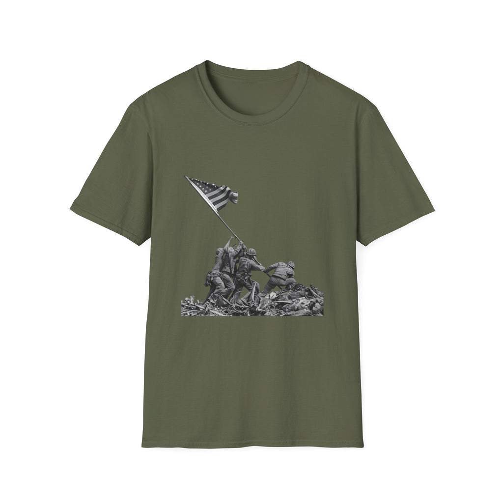 Iwo Jima Flag Raising T-Shirt — WWII Memorial Tribute Tee