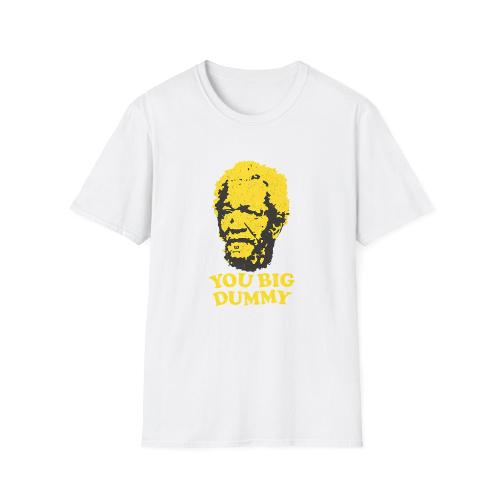 Graphic T-Shirt — Yellow Pop Art Face "You Big Dummy" Retro Humor Tee