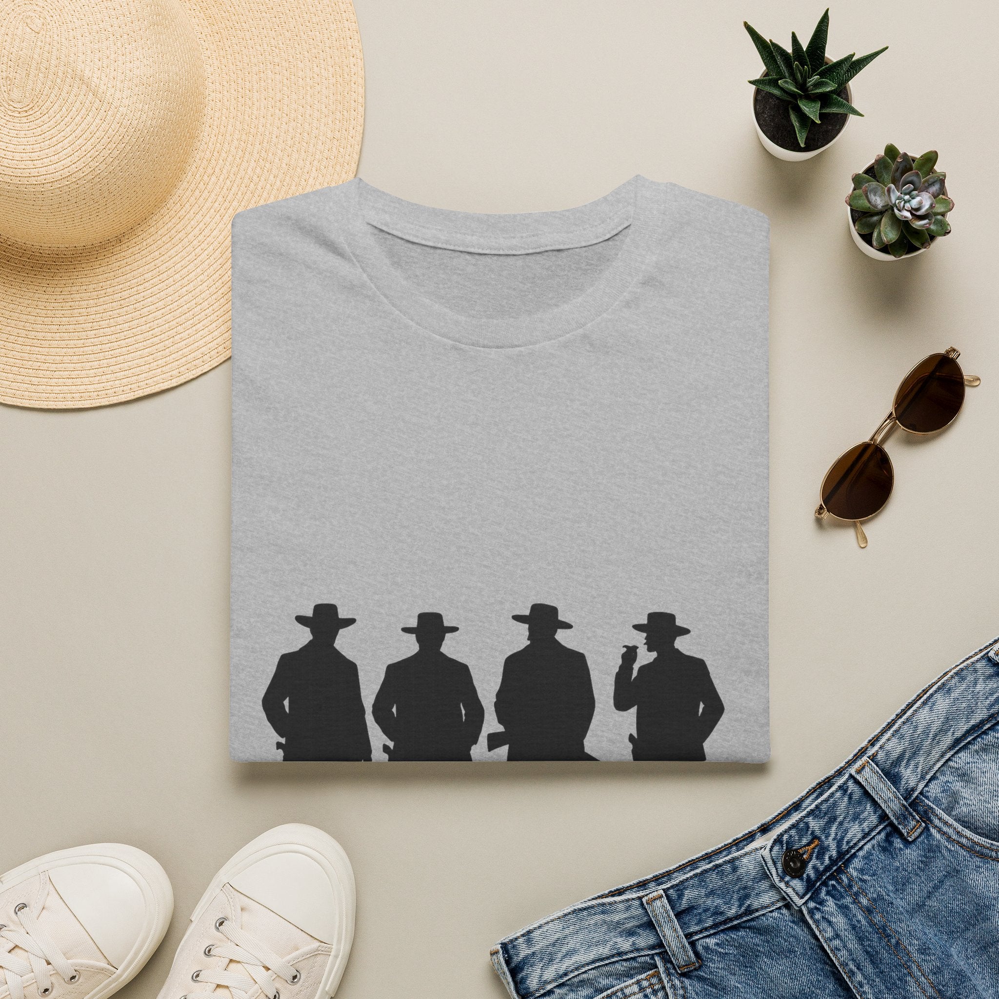 Cowboy Silhouette T-Shirt — Western Outlaw Graphic Tee