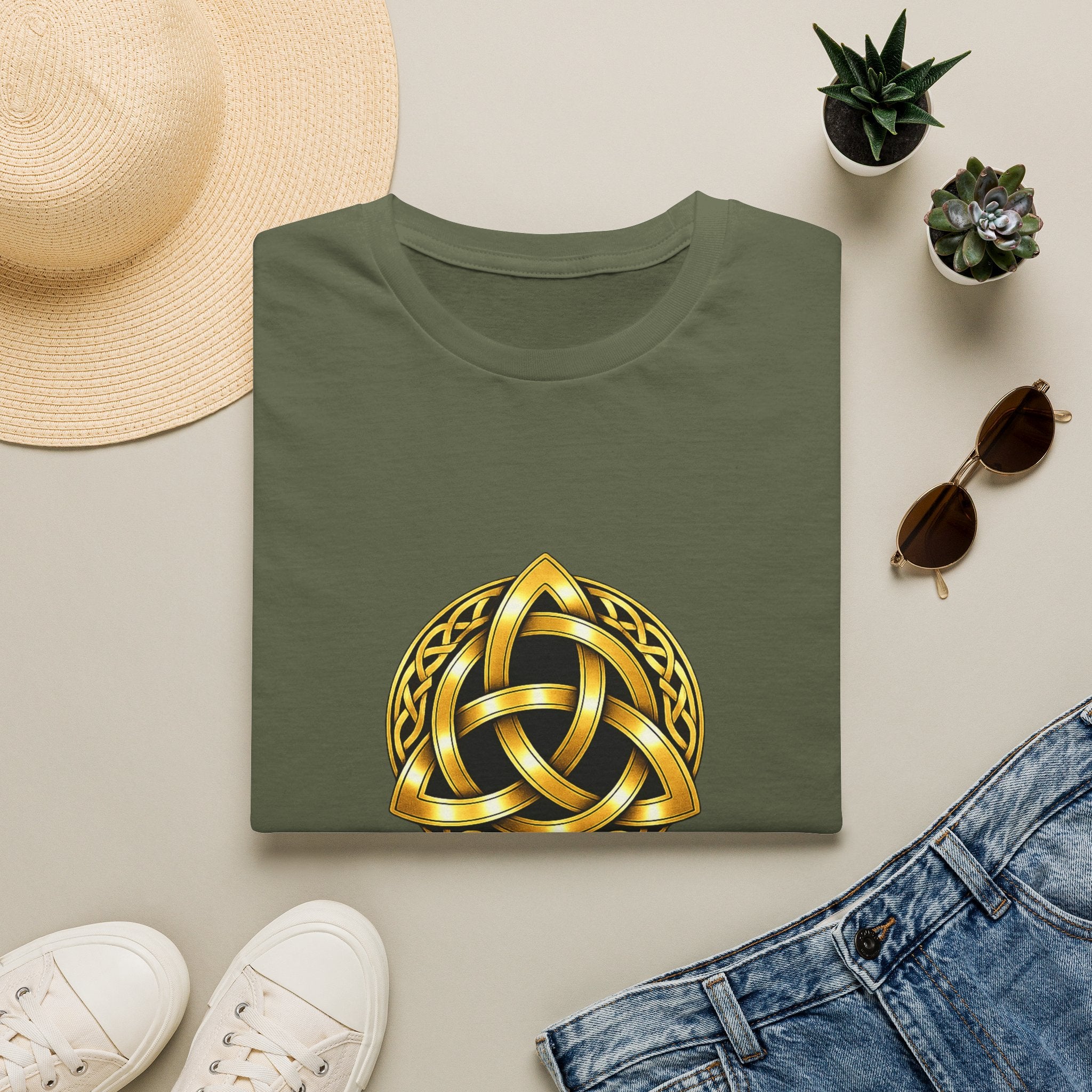 Celtic Pride Gold Trinity Knot T-Shirt
