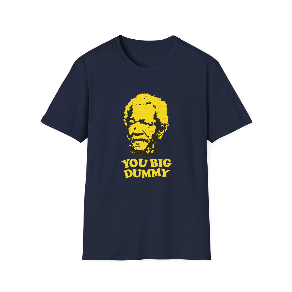 Graphic T-Shirt — Yellow Pop Art Face "You Big Dummy" Retro Humor Tee