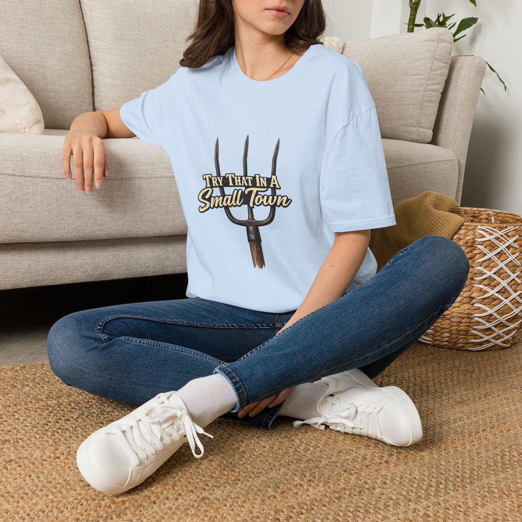 T‑Shirt — "Try That in a Small Town" Pitchfork Graphic Tee