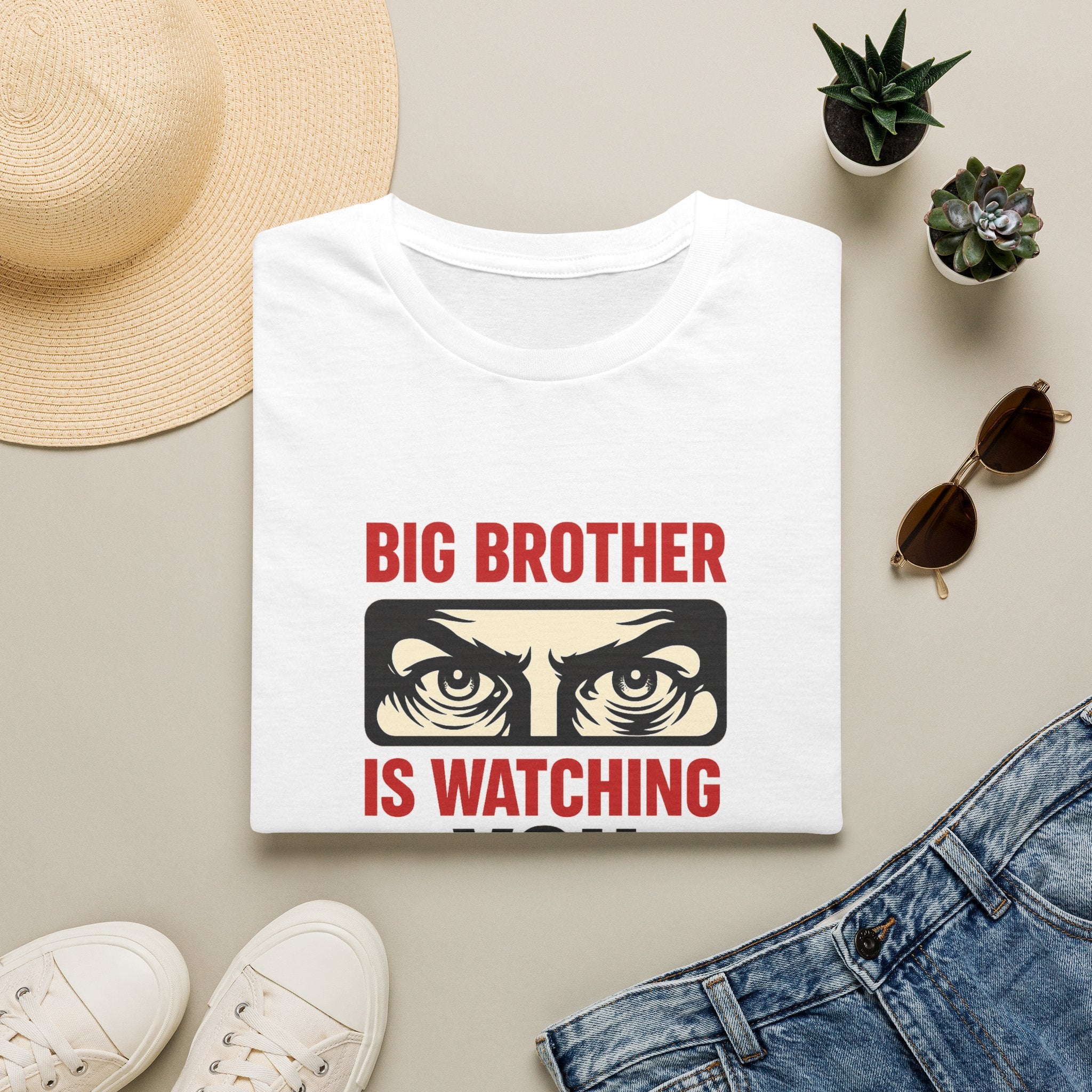 Big Brother Is Watching T-Shirt — Dystopian Surveillance Graphic Tee