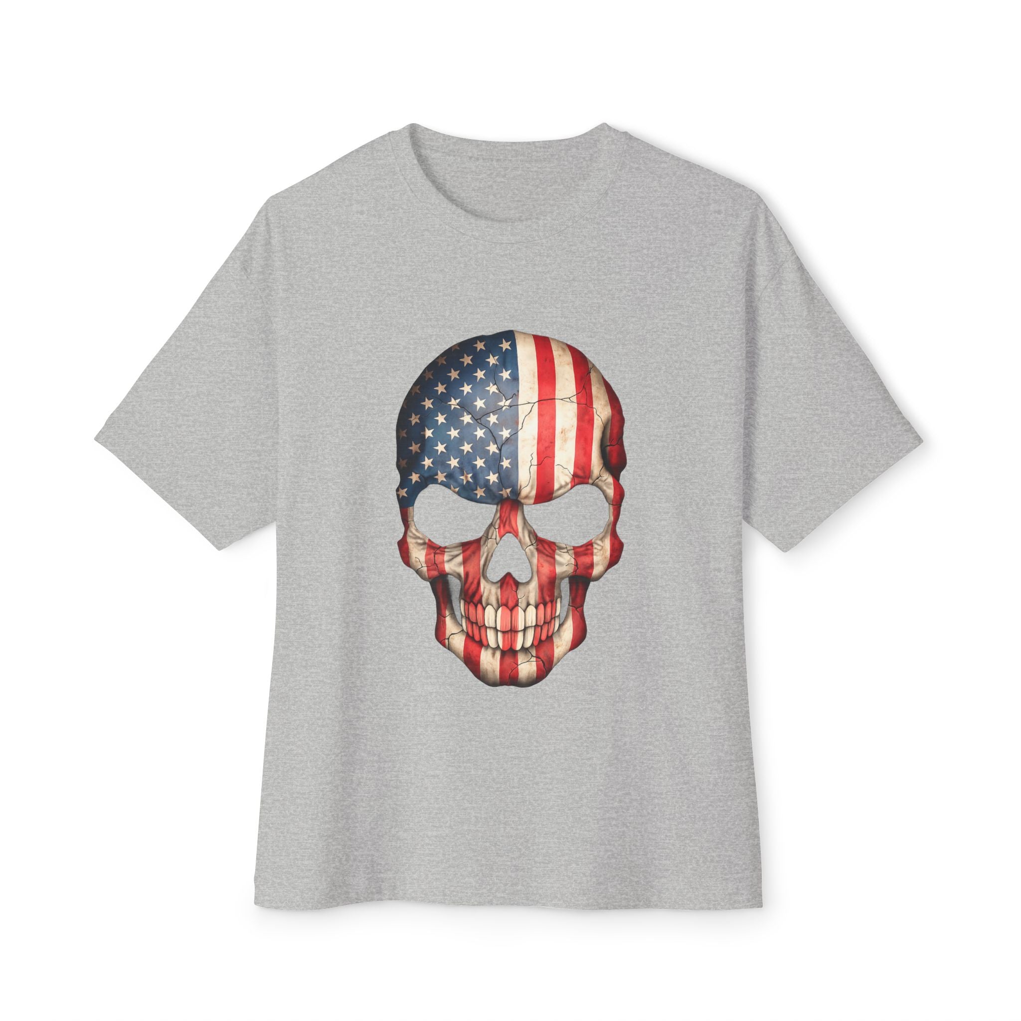 American Flag Skull Tee — Patriotic Graphic T-Shirt