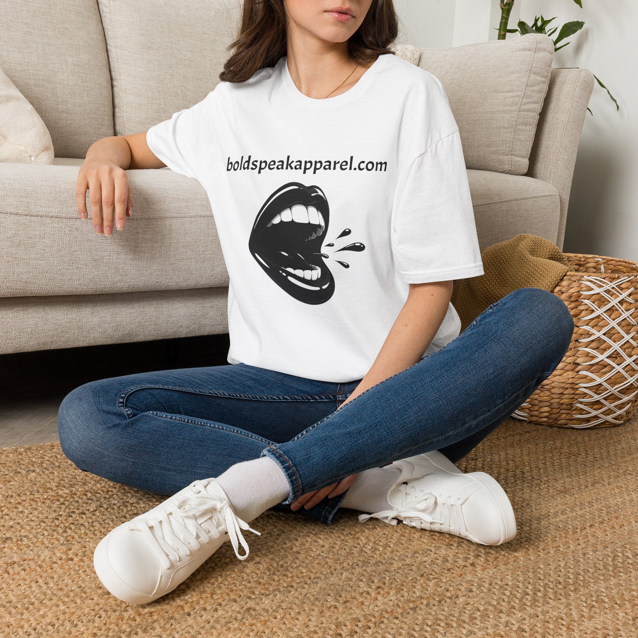 Graphic T-Shirt — 'boldspeakapparel.com' Screaming Mouth Design