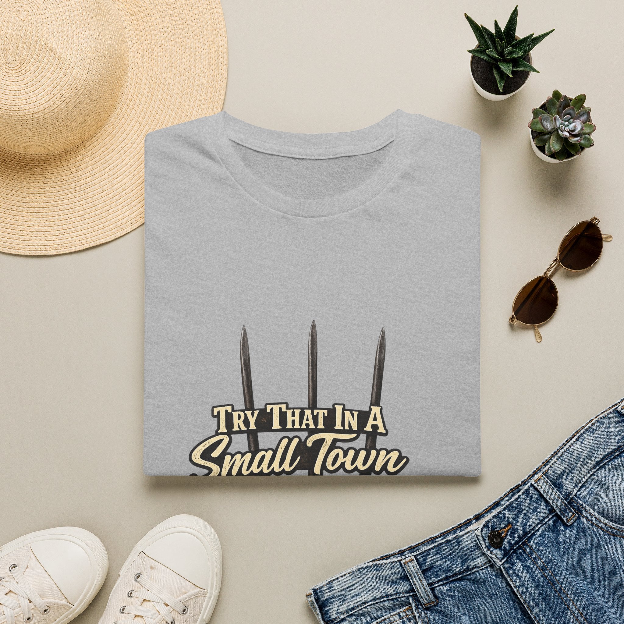 T‑Shirt — "Try That in a Small Town" Pitchfork Graphic Tee