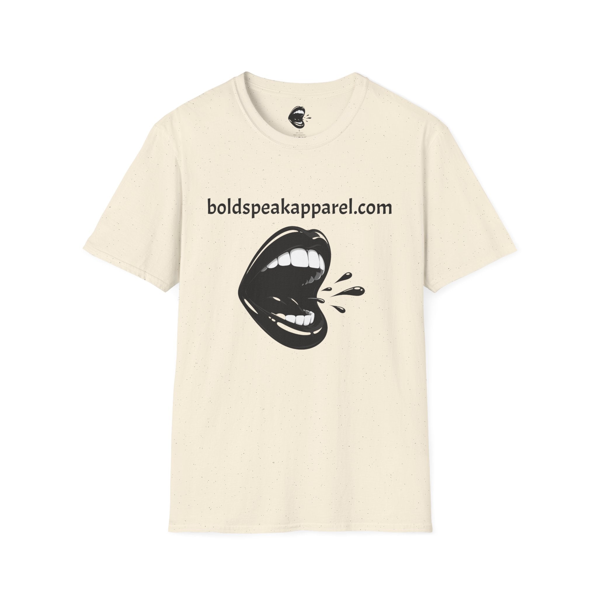 Graphic T-Shirt — 'boldspeakapparel.com' Screaming Mouth Design