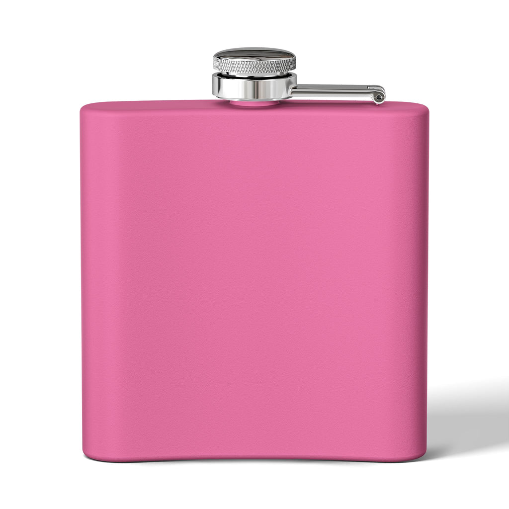6oz Stainless Steel Flask — Patriotic Middle Finger USA Flag Design