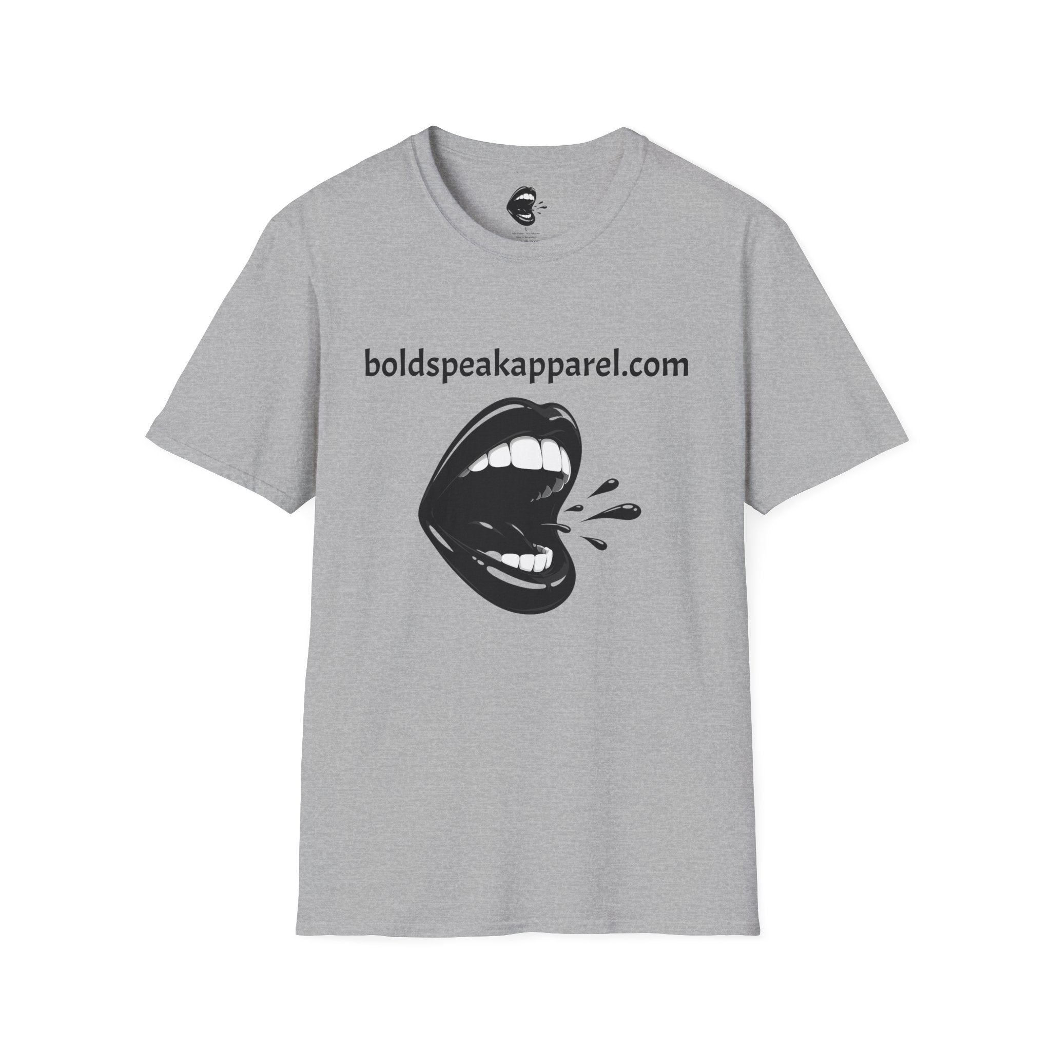 Graphic T-Shirt — 'boldspeakapparel.com' Screaming Mouth Design