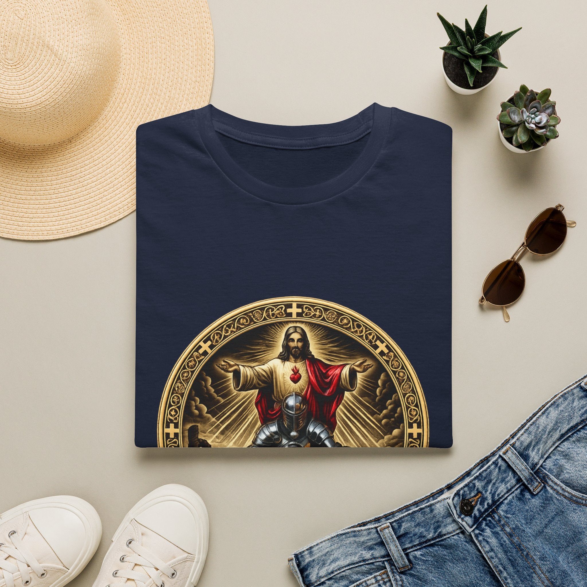 Jesus Crusader Graphic T-Shirt