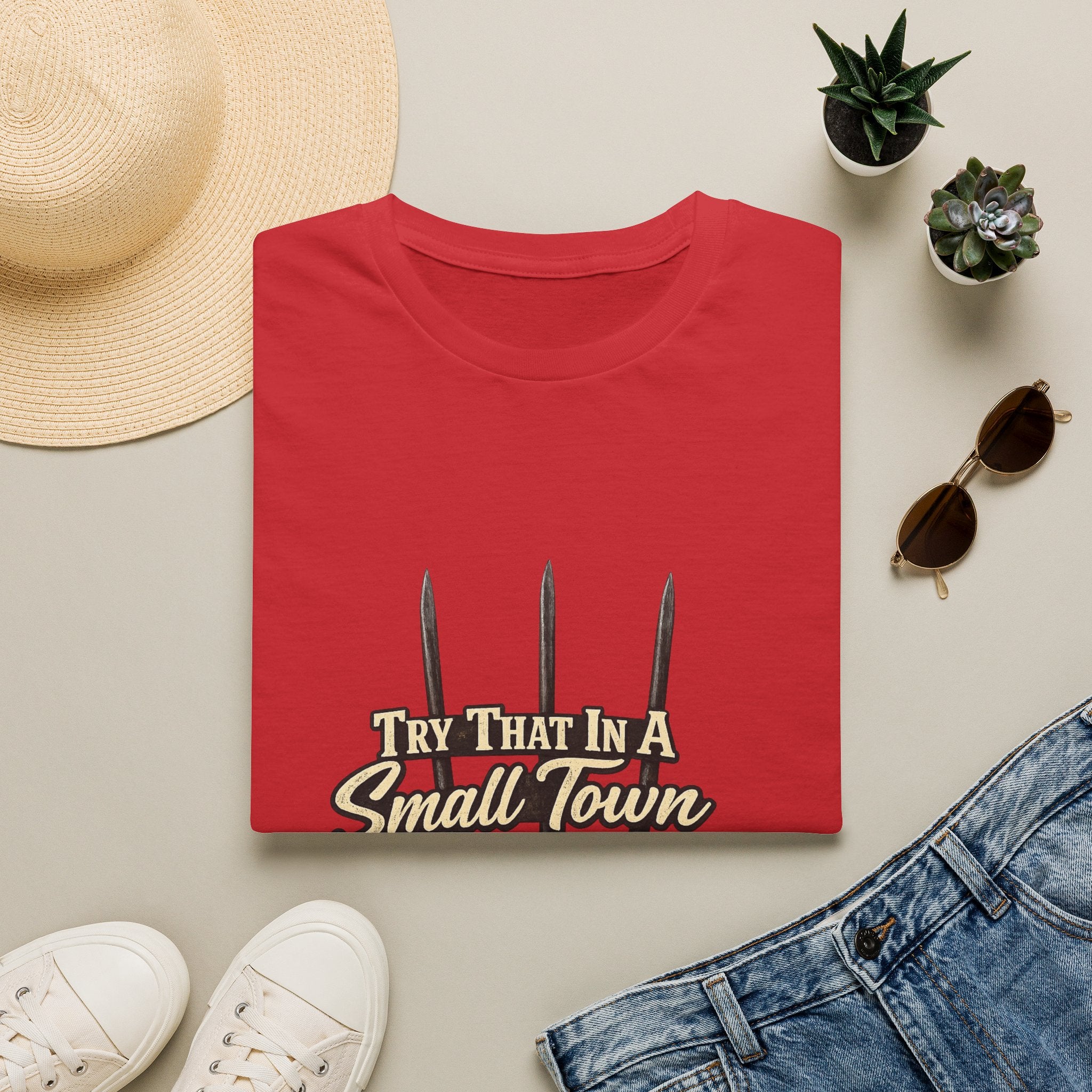 T‑Shirt — "Try That in a Small Town" Pitchfork Graphic Tee