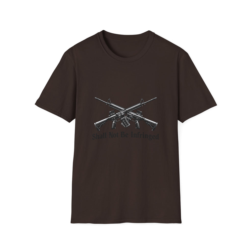 T‑Shirt — "Shall Not Be Infringed" Crossed Rifles 2nd Amendment Tee