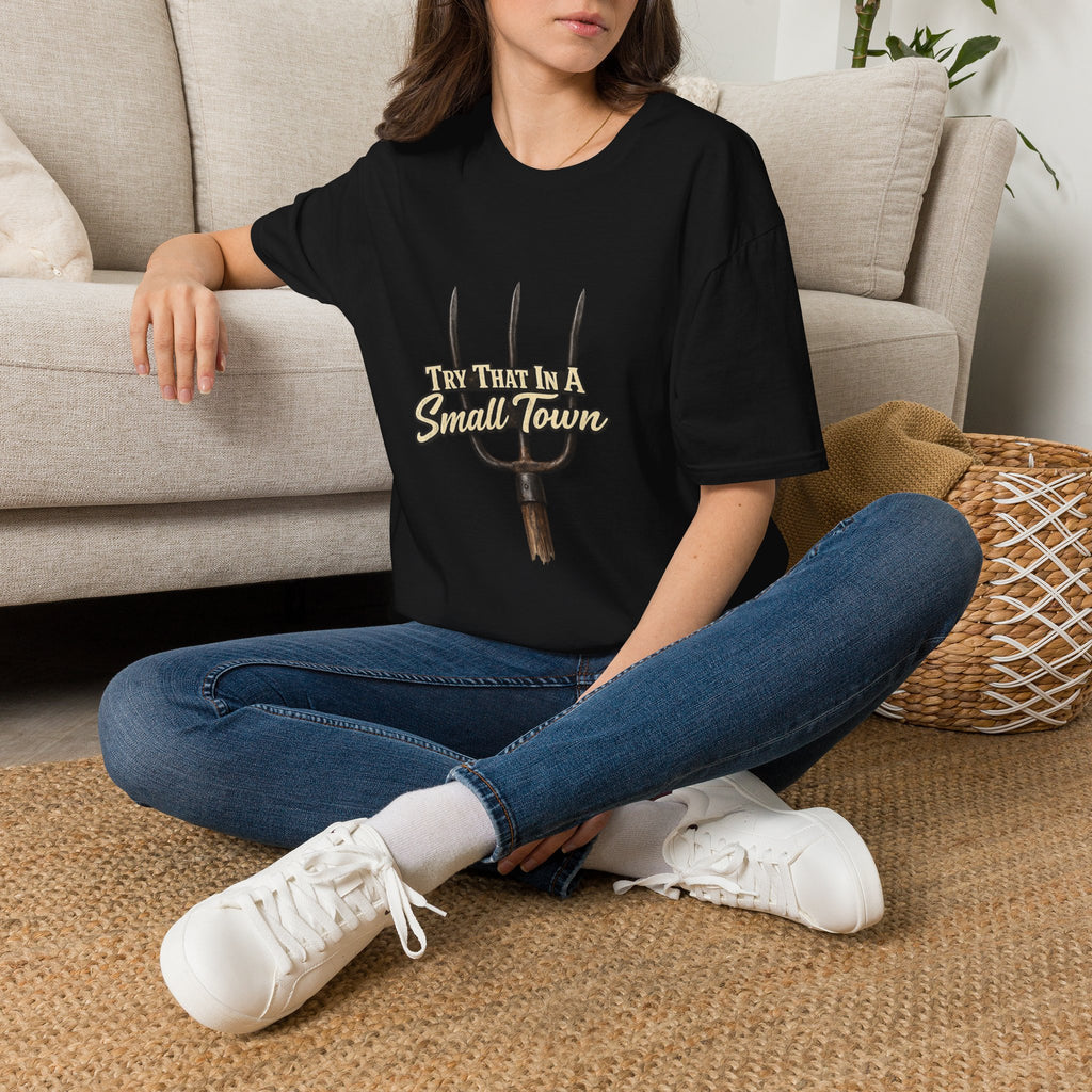T‑Shirt — "Try That in a Small Town" Pitchfork Graphic Tee
