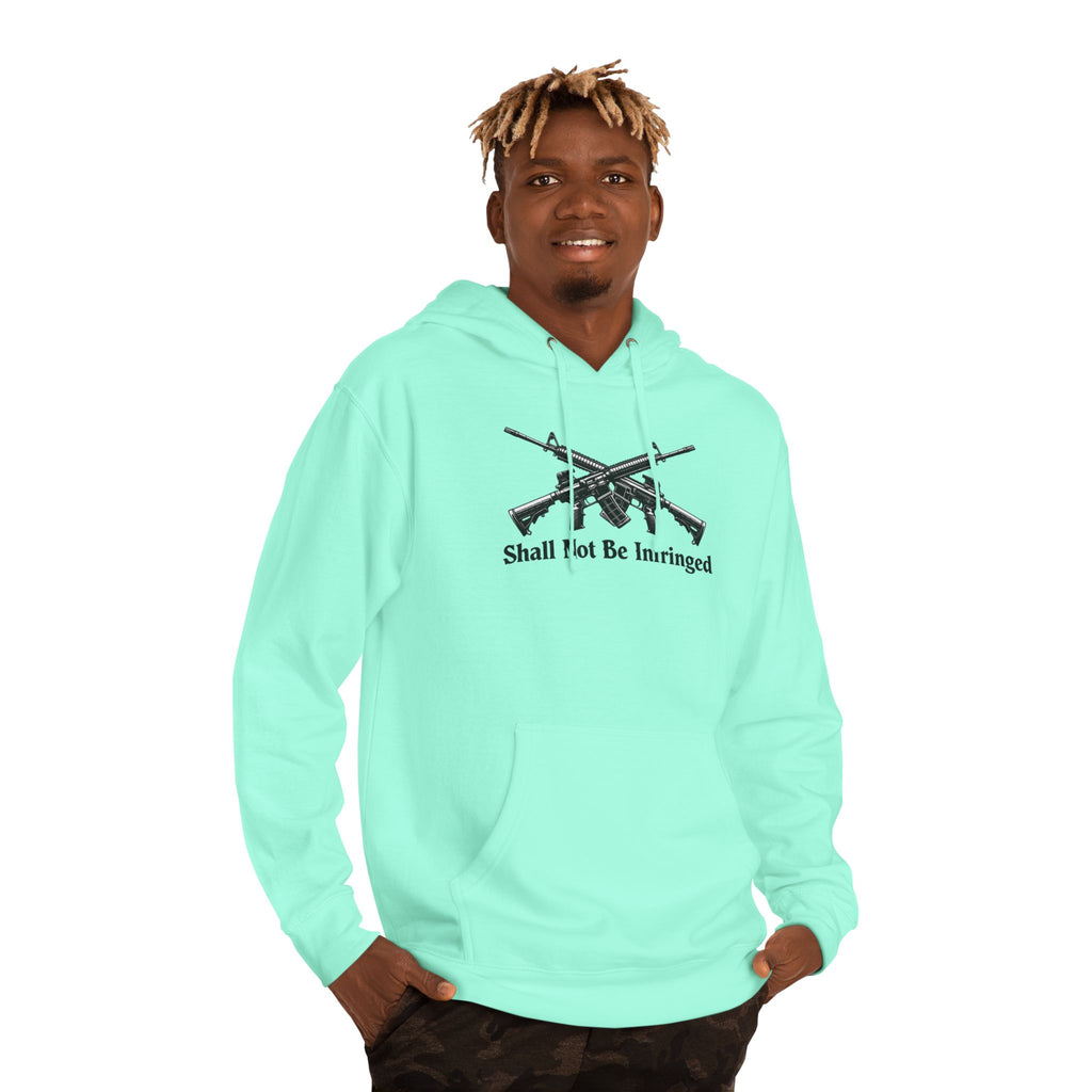 Don't Tread On Me Hoodie — "Shall Not Be Infringed" Rifle Graphic