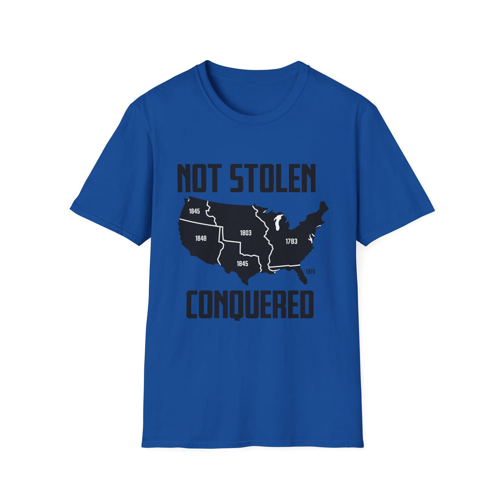 Not Stolen Conquered T‑Shirt — Historical Midwest/Great Plains Map Tee