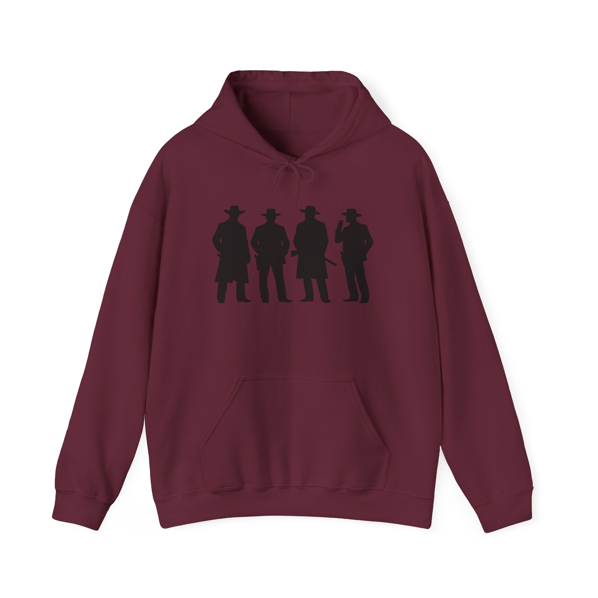 Western Outlaw Hoodie — "Say When" Vintage Gunslinger Pullover