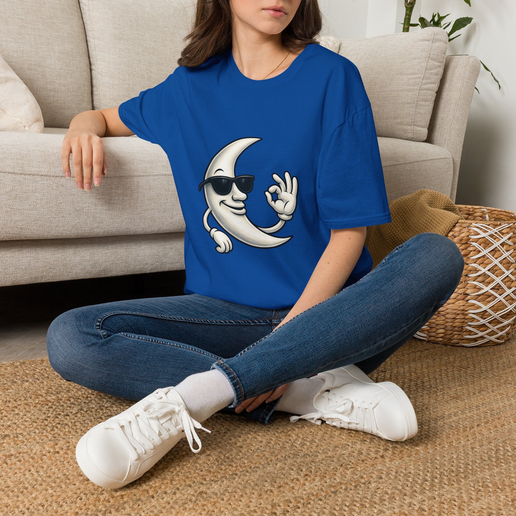 Cool Moon Graphic T-Shirt — Sunglasses Moon