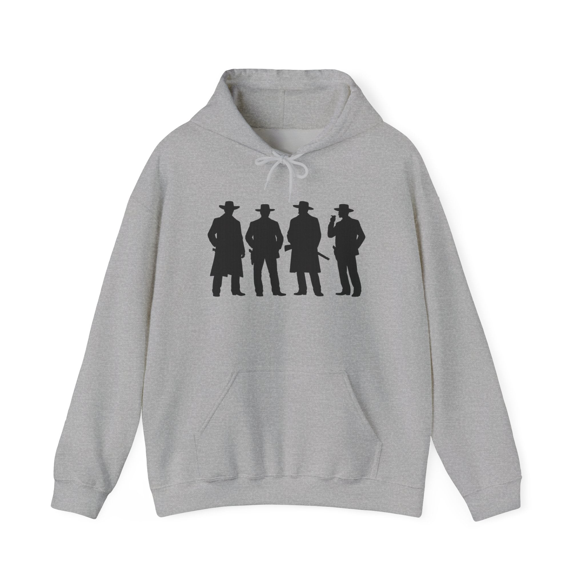 Western Outlaw Hoodie — "Say When" Vintage Gunslinger Pullover