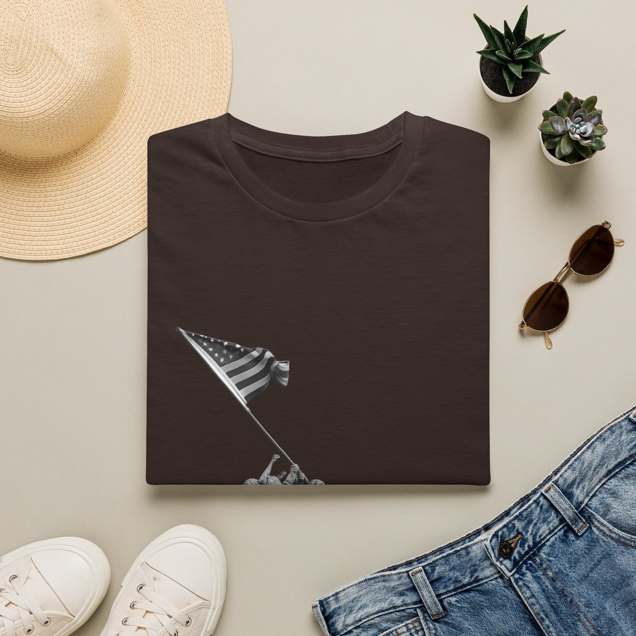 Iwo Jima Flag Raising T-Shirt — WWII Memorial Tribute Tee