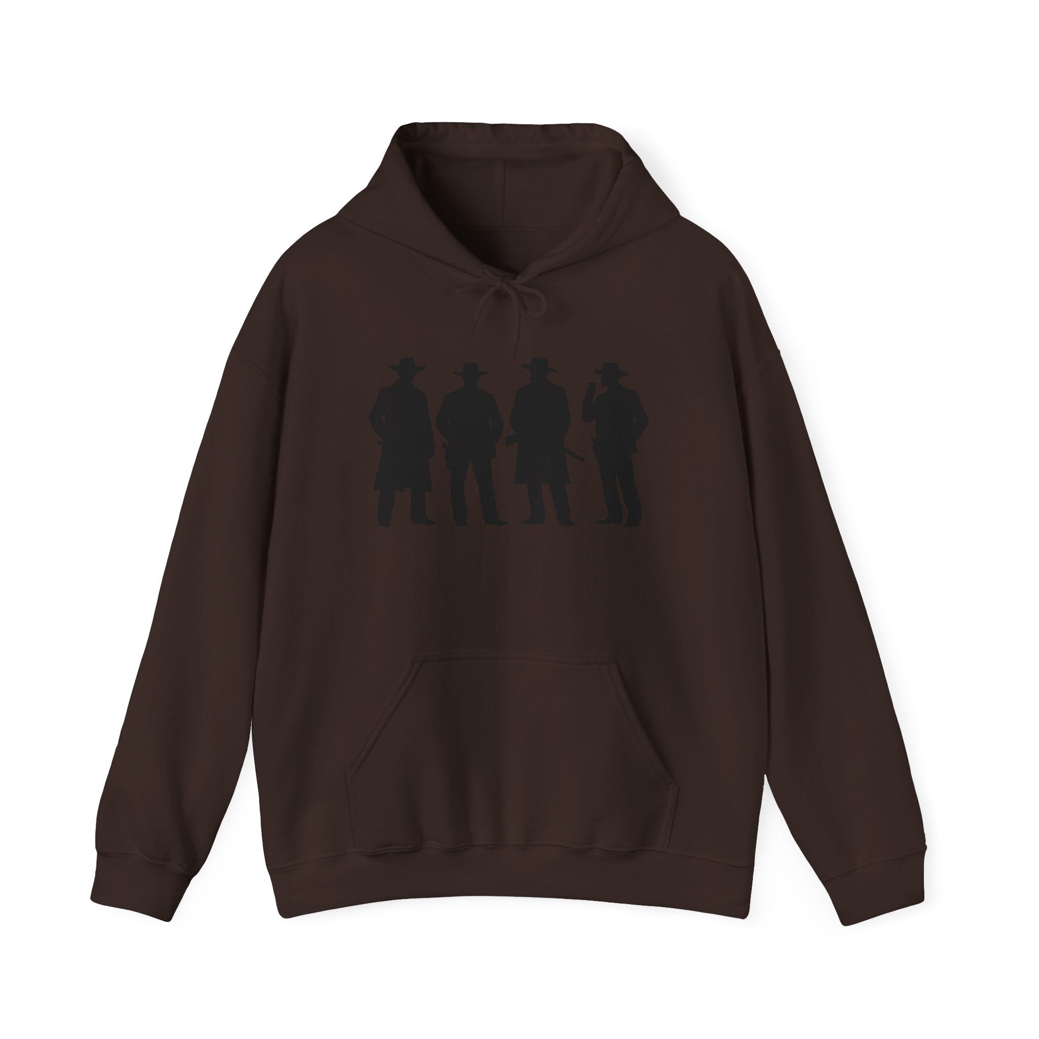 Western Outlaw Hoodie — "Say When" Vintage Gunslinger Pullover