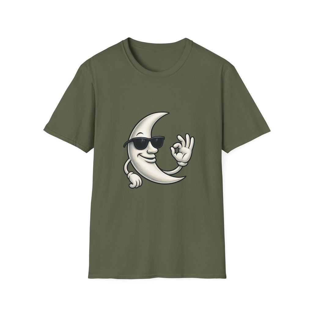 Cool Moon Graphic T-Shirt — Sunglasses Moon